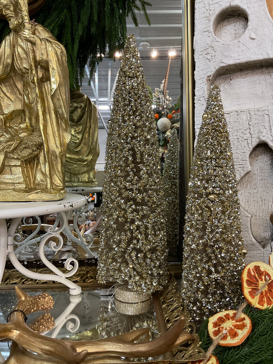 Gold Ornament Bottle Brush LG