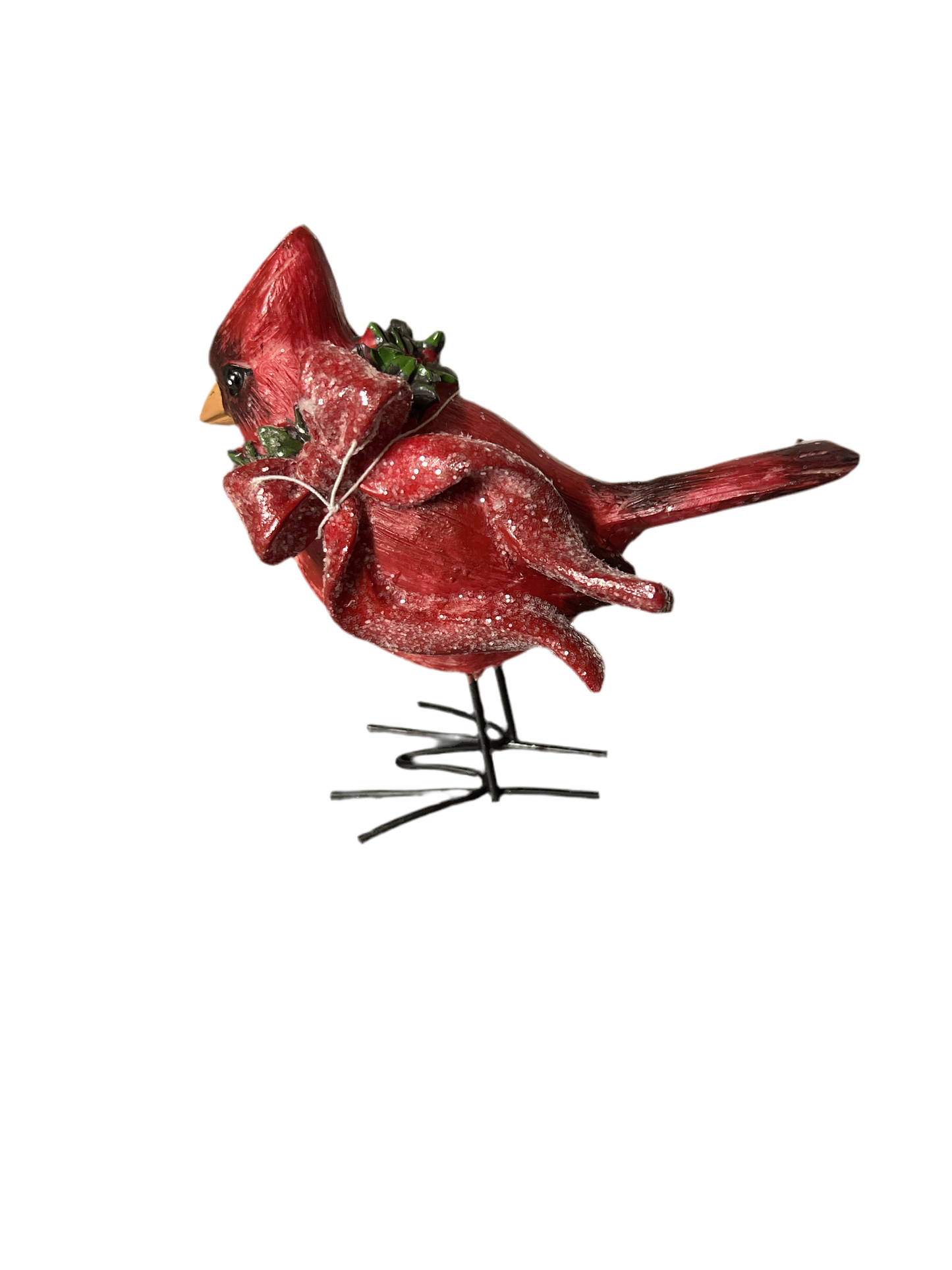 Cardinal with bow