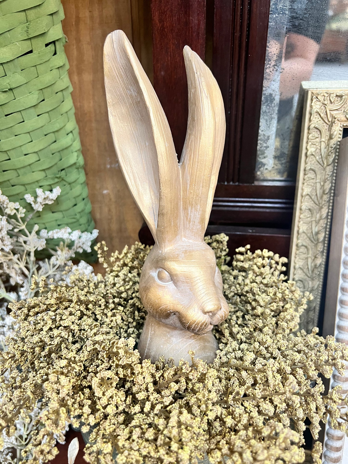 Bronze Bunny Head Straight Earred