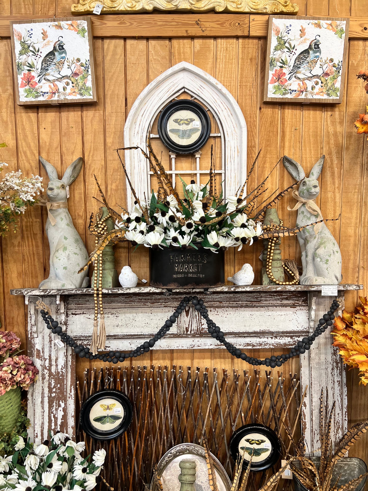 Sitting Rustic Garden Rabbit
