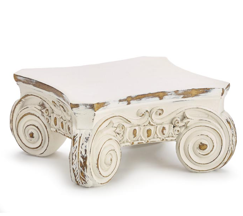 White Scroll Riser