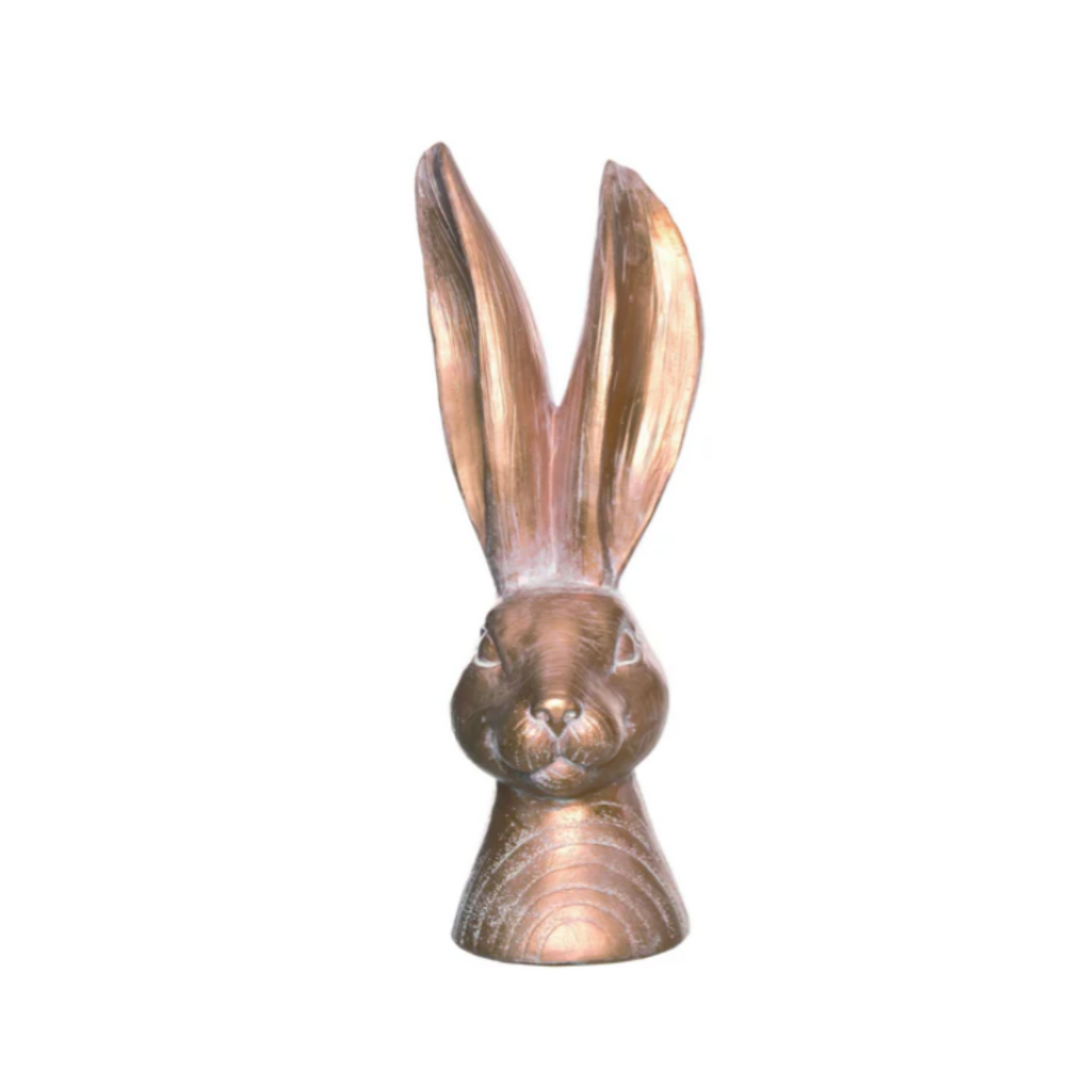 Bronze Bunny Head Straight Earred