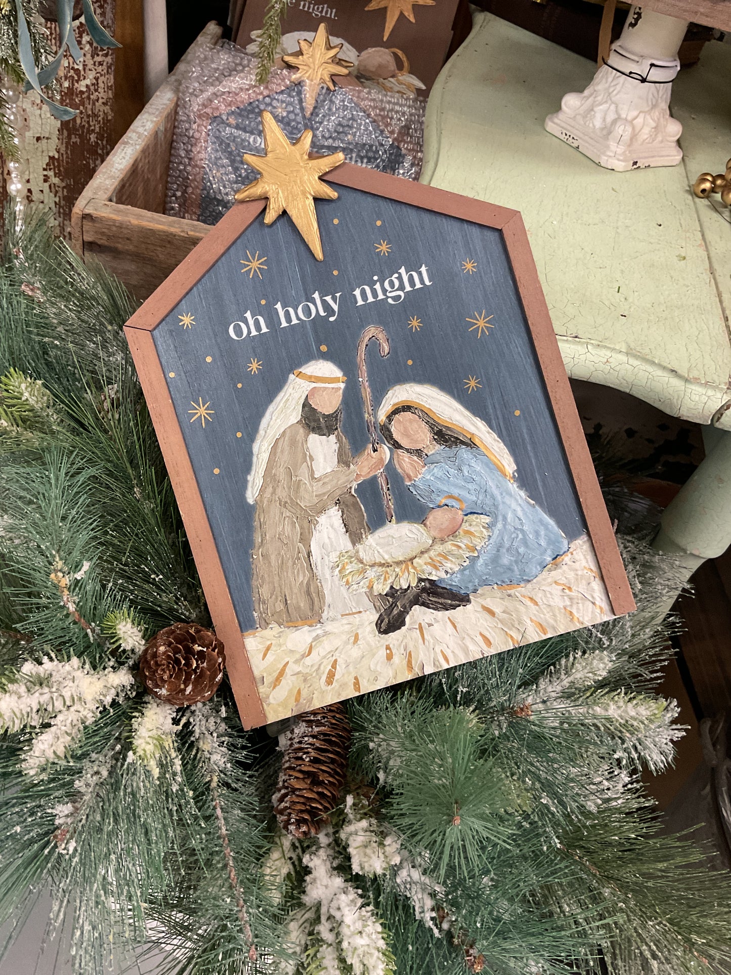 Holy night sign