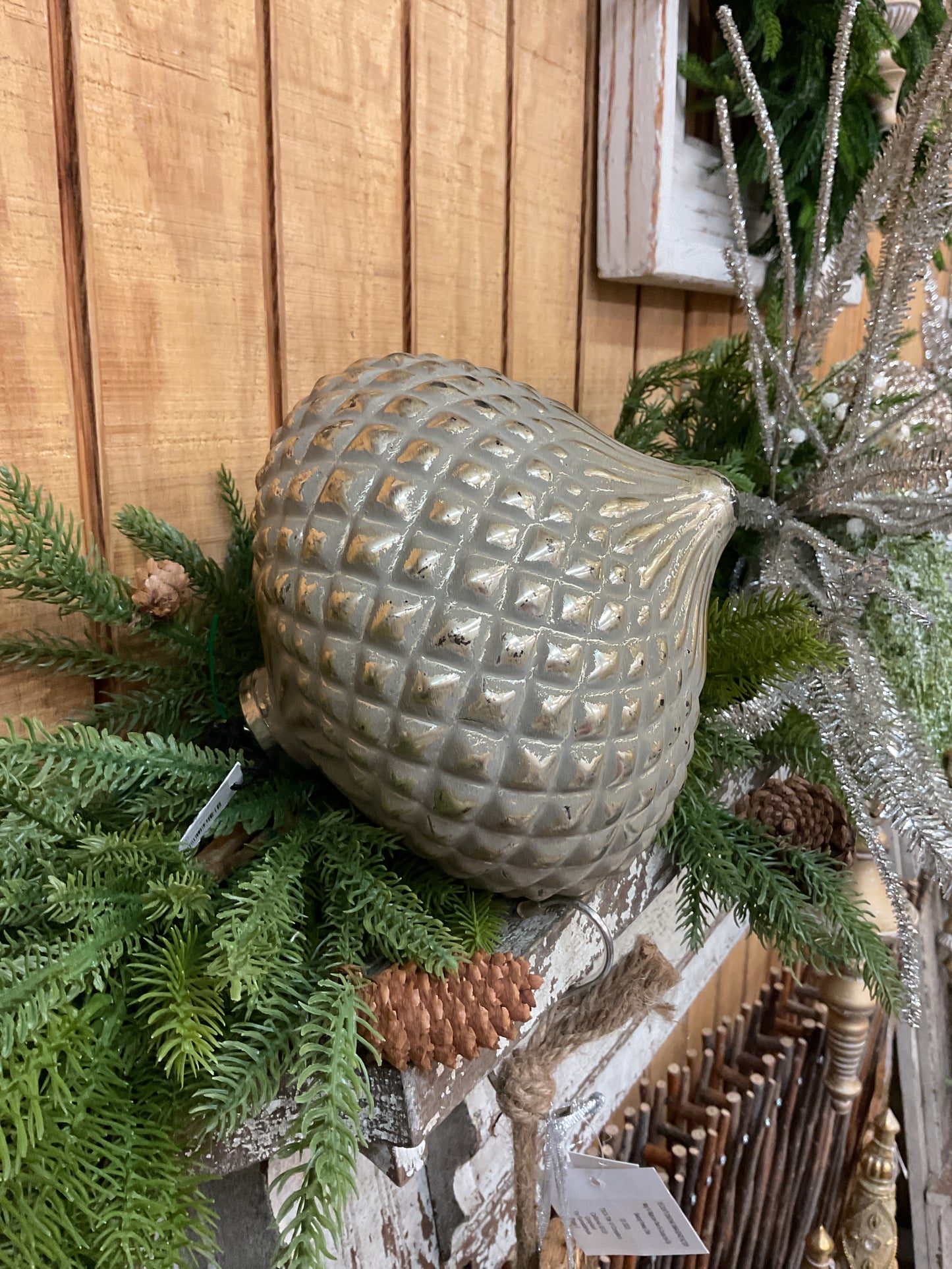 Gold mercury glass onion