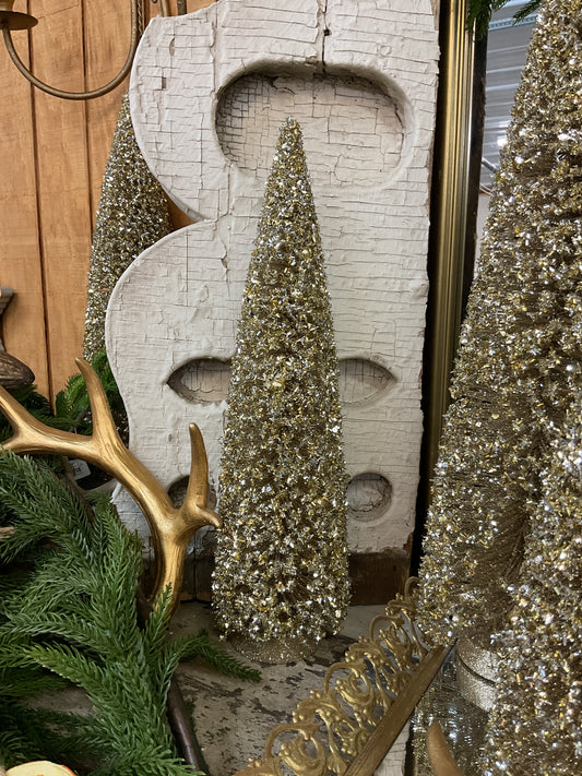 Gold Ornament Bottle Brush MED