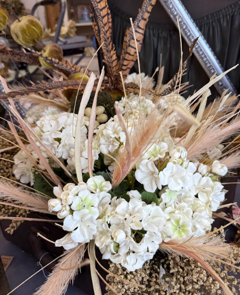 White Geranium Bush