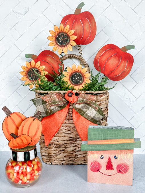 F20018 Pumpkin Trio Stake