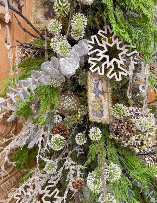 Snowy Pom Pom Stem