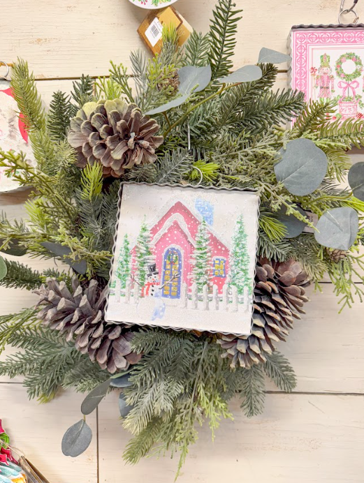 Pine Wreath W Euc